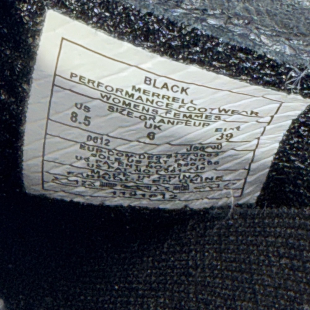 Merrell Womens Shoes Encore Sidestep Black Suede Wool Comfort Shoes Size 8.5 - Picture 8 of 8